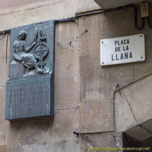 Barcelona /  Dona amb roda de filar
