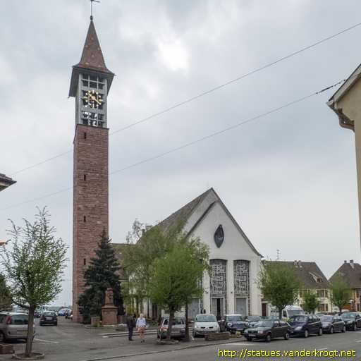 Bennwihr /  Christ bénissant le village