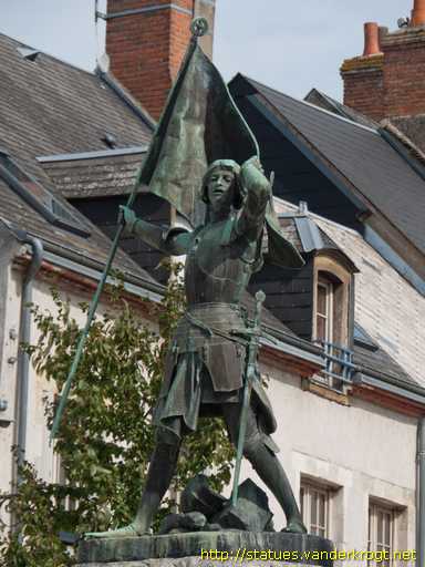 Jargeau /  Jeanne d'Arc blessée à la bataille de Jargeau