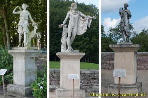 Eu /  Diane Chasseresse, Apollon du Belvédère et Diane de Gabies