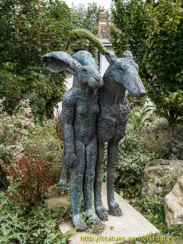 Folkestone /  Standing Lady-Hare with Dog