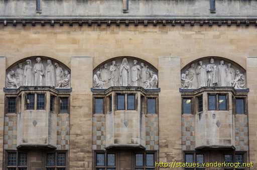 Bristol /  Reliefs with Bede, Alfred the Great and Chaucer