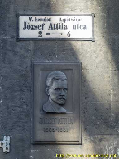 Budapest /  József Attila emléktábla