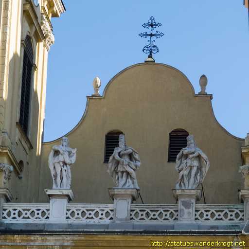 Székesfehérvár /  Szent István Székesegyház épületszobra
