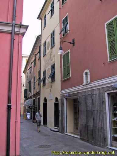 Cogoleto /  Affresco sulla casa natale di Colombo