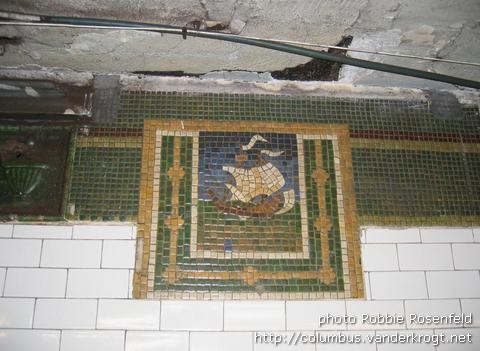 New York /  Columbus decoration in station