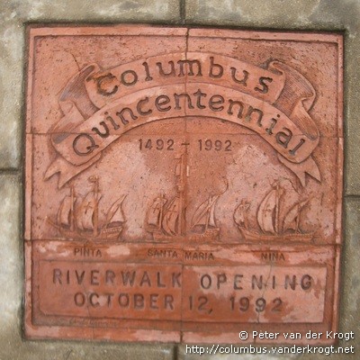 Columbus (Ga), Riverwalk: Opening plaque