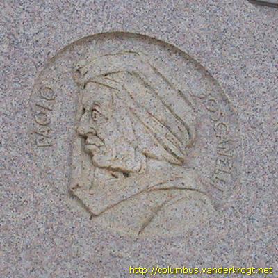 Chicago Columbus monument: Portrait of Paolo Toscanelli