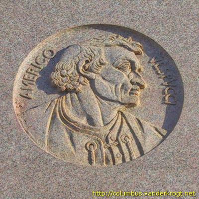 Chicago Columbus monument: Portrait of Amerigo Vespucci
