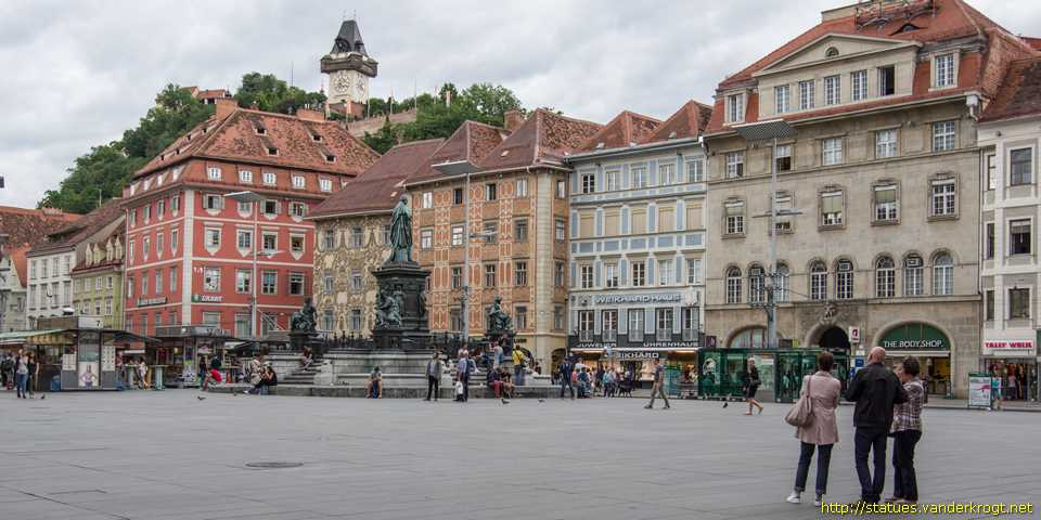 Graz - Erzherzog-Johann-Brunnen-Denkmal