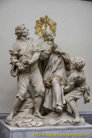 Graz - Mater Dolorosa, St Johannes von Nepomuk und der Auferstandene Christus