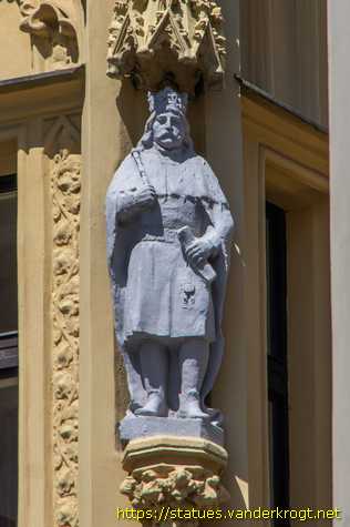 Praha - Husitský kněz a Jiříi z Poděbrady