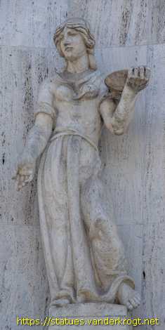 Praha - Allegorical Sculptures at the Ministry Buildings