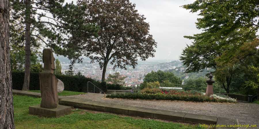 Stuttgart - Moai-Skulptur