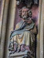 Eichstätt - Skulpturen am Hauptportal des Domes