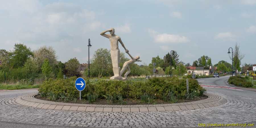 Jever - Skulpturenpfad Vater und Kind I: Komm