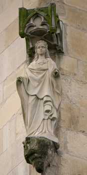 Lüdinghausen - Heiligenbilden an der Felizitaskirche