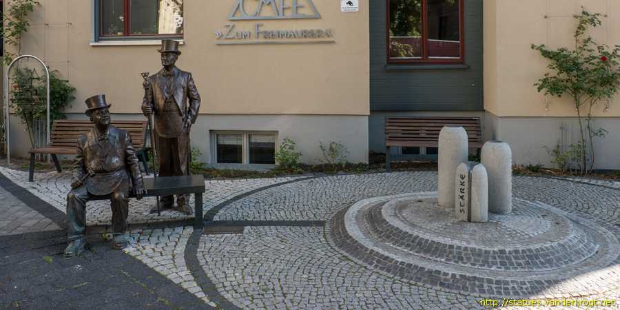 Quedlinburg - Freimaurer 'Meister vom Stuhl' und 'Zeremonienmeister'