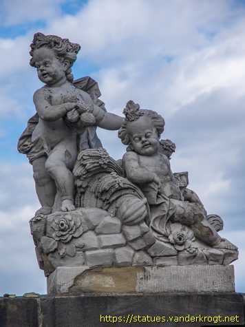 Bamberg - Fortunata-Brunnen und die vier Jahreszeiten