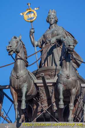 Braunschweig - Quadriga, Otto IV, Otto das Kind und Heinrich der Löe