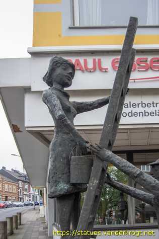 Herzogenrath - Maler auf der Leiter