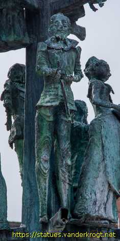 Stadtlohn - Brunnen mit Figuren aus Stadtlohns Geschichte und Arbeitswelt