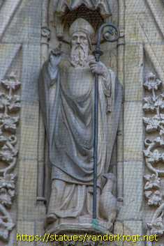 Billerbeck - Heiligenstatuen an der  Propsteikirche St. Ludgerus