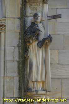 Billerbeck - Heiligenstatuen an der  Propsteikirche St. Ludgerus