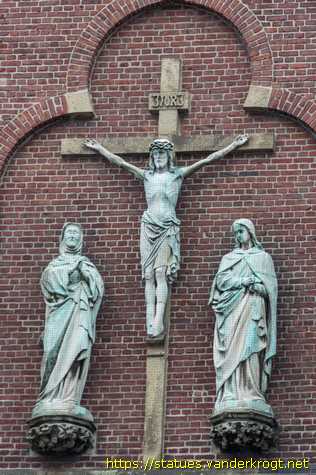 Gladbeck - Heiligenstatuen an der Lambertikirche