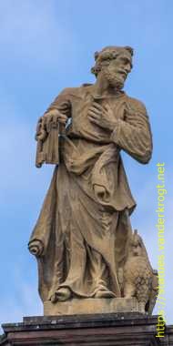 Saarbrücken - Skulpturen an der Ludwigskirche