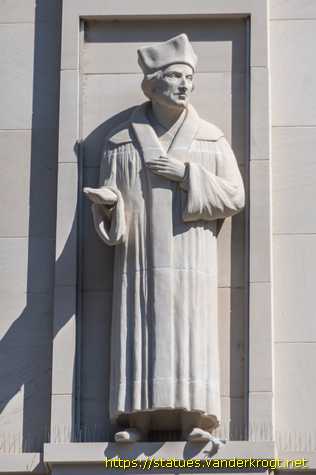 Leipzig - Fassadenfiguren Die Leipziger Disputation 1519