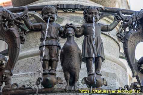 Leipzig - Rathausbrunnen <i>oder</i> Rattenfängerbrunnen