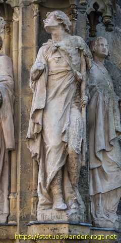 Leipzig - Statuen am Apostelportal der Thomaskirche