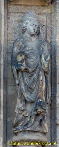 Erfurt - Heiligenstatuen an der Hohen Domkirche St. Marien