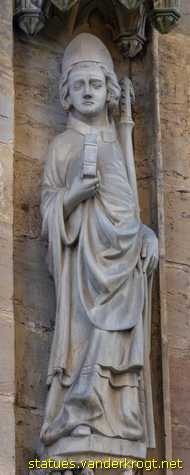 Erfurt - Heiligenstatuen an der Hohen Domkirche St. Marien