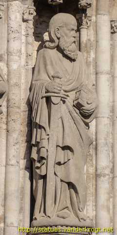 Mühlhausen - Heiligenstatuen an der Marienkirche