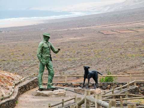Cofete - Gustav Winter y su perro