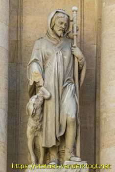 Paris - Statues de saints sur l'église Saint-Roch
