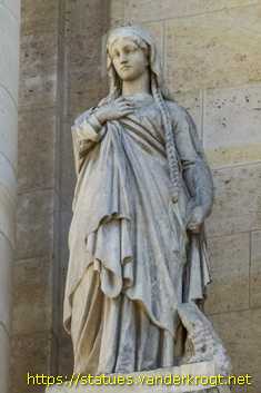 Paris - Statues de saints sur l'église Saint-Roch