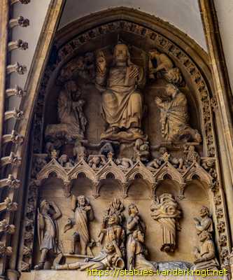 Metz - Sculptures sur la Cathédrale