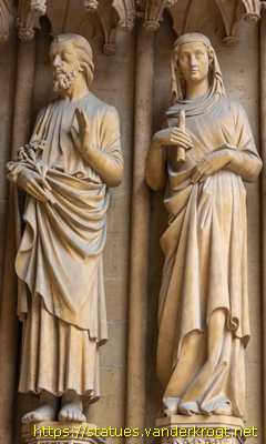 Metz - Sculptures sur la Cathédrale