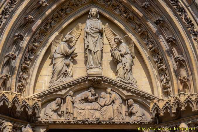Metz - Sculptures sur l'Église Sainte-Ségolène