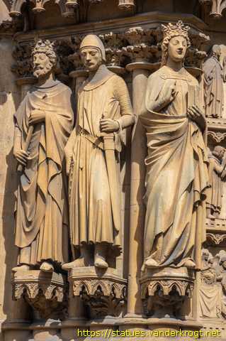 Metz - Sculptures sur l'Église Sainte-Ségolène
