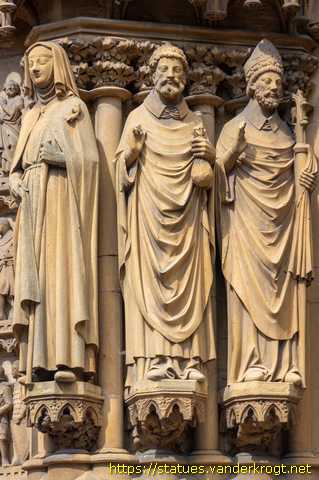 Metz - Sculptures sur l'Église Sainte-Ségolène