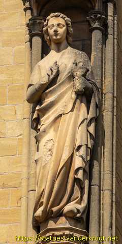 Metz - Sculptures sur l'Église Sainte-Ségolène
