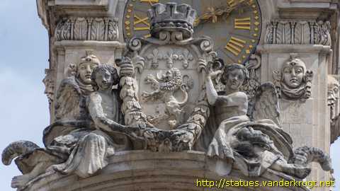 Lyon - Sculptures de la façade de l'Hôtel de Ville