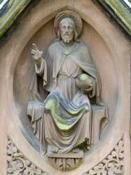 Lichfield - Statues on the North Transept of Lichfield Cathedral