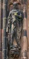Lichfield - Statues on the Lady Chapel of Lichfield Cathedral