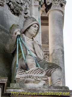 Colchester - Empress Helena and allegoric figures