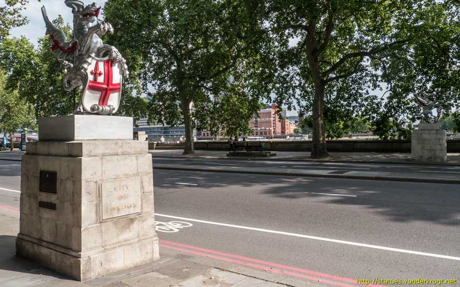 London - City of London Dragon Boundary Mark